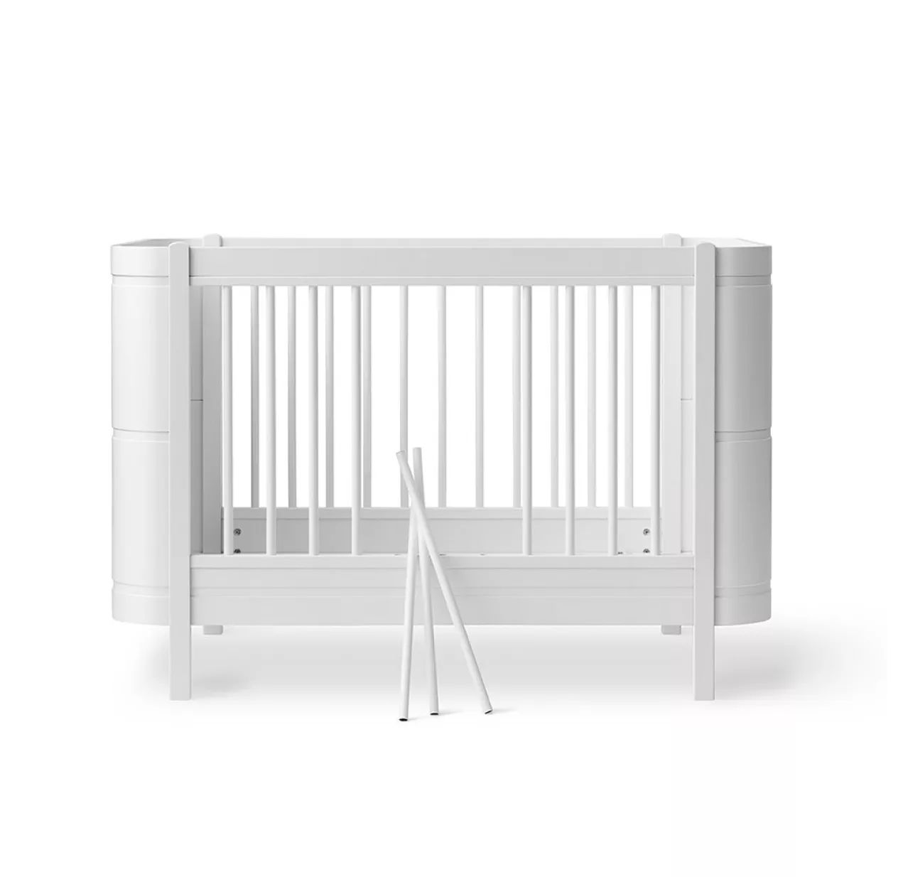 Lit Bébé évolutif Mini+ Wood Sans Kit De Conversion - Blanc 7 Lit Bébé évolutif Mini+ Wood Sans Kit De Conversion - Blanc – Image 5