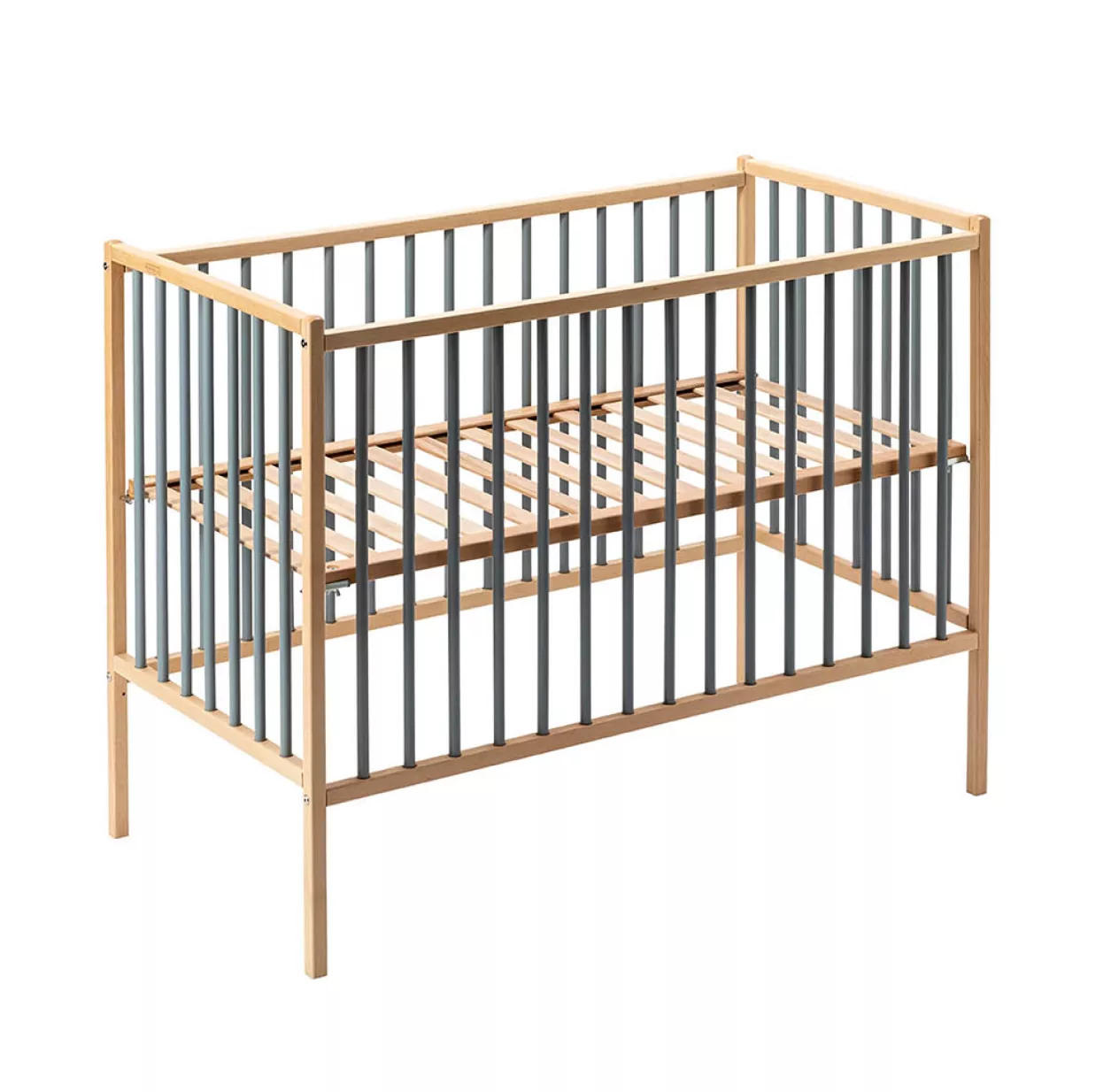 Lit Bébé Rémi - Bleu Gris 4 Lit Bébé Rémi - Bleu Gris – Image 2