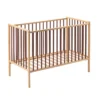Lit Bébé Rémi - Vieux Rose -Magasin De Meubles Pour Enfants lit bebe remi hetre vieux rose combelle 1 1264x1234