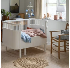 Sebra Lit Bébé évolutif - Blanc -Magasin De Meubles Pour Enfants lit bebe sebra blanc new 4 1264x1234
