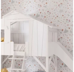 Lit Cabane Avec Toboggan - Blanc -Magasin De Meubles Pour Enfants lit cabane avec toboggan blanc mathy by bols 2 1264x1234