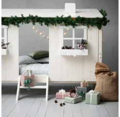 Lit Classic House - Vernis Blanchi -Magasin De Meubles Pour Enfants lit enfant classic house blanchi flexa 3 1264x1234