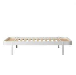 Lit Ado Wood Lounger 120x200 - Blanc