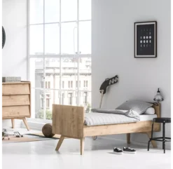 VOX Lit Bébé évolutif 70 X 140 Vintage - Chêne -Magasin De Meubles Pour Enfants lit evolutif 70x140 vintage chene vox 4 1264x1234