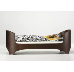 Lit évolutif Leander De 0 à 8 Ans - Noyer -Magasin De Meubles Pour Enfants lit junior leander noyer 1264x1234