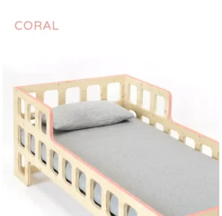 Lit Junior Lukaas - Corail -Magasin De Meubles Pour Enfants lit junior lukaas rose xo in my room 2 1264x1234
