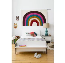 Lit Enfant River - Blanc/Noyer -Magasin De Meubles Pour Enfants lit simple river noyer oeuf nyc 4 1264x1234