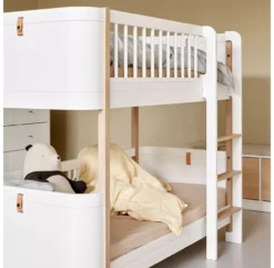Lit Superposé Junior Wood Mini+ - Blanc/Chêne -Magasin De Meubles Pour Enfants lit superpose junior mini plus wood chene oliver furniture 5 1264x1234