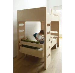 Lit Superposé F+ R Bed - Naturel -Magasin De Meubles Pour Enfants lit superpose rafa kids 3 1264x1234