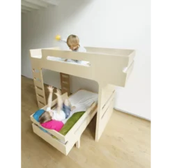 Lit Superposé F+ R Bed - Naturel -Magasin De Meubles Pour Enfants lit superpose rafa kids 4 1264x1234