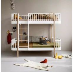 Lit Superposé Wood Original - Blanc -Magasin De Meubles Pour Enfants lit superpose wood original chene oliver furniture 2 1264x1234 1