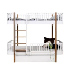 Lit Superposé Wood Original - Chêne -Magasin De Meubles Pour Enfants lit superposea wood eachelle face cheane oliver furniture 10 1264x1234