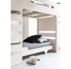 Lit Superposé F+ A Bed Et Son Matelas - Naturel -Magasin De Meubles Pour Enfants lits superposes a and f beds rafa kids ceruse blanc 1 1264x1234