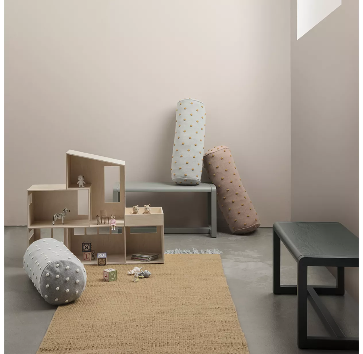 Ferm LIVING Banc Little Architect - Gris 4 Ferm LIVING Banc Little Architect - Gris – Image 2