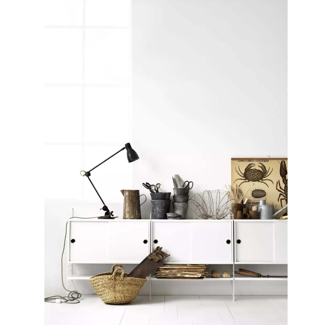 Pack 2 Portants Muraux Au Sol 85 X 30 Cm - Blanc 5 Pack 2 Portants Muraux Au Sol 85 X 30 Cm - Blanc – Image 3