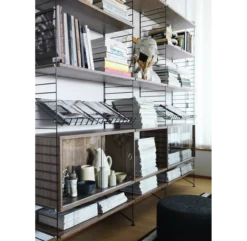 Pack 2 Portants Muraux Au Sol 85 X 30 Cm - Noir -Magasin De Meubles Pour Enfants pack 2 portants muraux sol etageres string noir 200x30 2 1264x1234 3