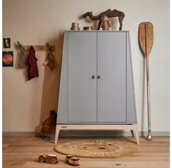 Leander Petite Armoire Luna - Gris -Magasin De Meubles Pour Enfants petite armoire luna grise leander 2 1264x1234