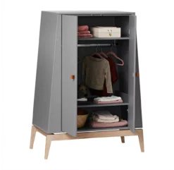 Leander Petite Armoire Luna - Gris -Magasin De Meubles Pour Enfants petite armoire luna grise leander 3 1264x1234