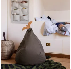 Ferm LIVING Pouf Poire - Kaki -Magasin De Meubles Pour Enfants pouf poire brun ferm living 3 1264x1234