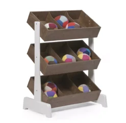 Toy Store Coffre Ă Jouets - Blanc/Noyer