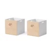 Set De 2 Caissons - Chêne/Blanc -Magasin De Meubles Pour Enfants set de 2 caisses de rangement wood chene oliver furniture 1 1264x1234