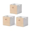 Set De 3 Caissons - Chêne/Blanc 1 Set De 3 Caissons - Chêne/Blanc -Magasin De Meubles Pour Enfants set de 3 caisses de rangement wood chene oliver furniture 1 1264x1234