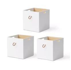 Set De 3 Caissons - Chêne/Blanc -Magasin De Meubles Pour Enfants set de 3 caisses de rangement wood chene oliver furniture 2 1264x1234