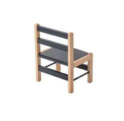 Table Gabriel Et Chaise Enfant Louise - Anthracite -Magasin De Meubles Pour Enfants table gabriel chaise louise combelle hetre anthracite combelle 3 1264x1234