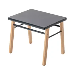 Table Gabriel Et Chaise Enfant Louise - Anthracite -Magasin De Meubles Pour Enfants table gabriel chaise louise combelle hetre anthracite combelle 4 1264x1234