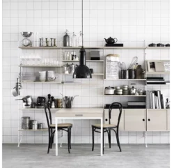 Table Murale Pliante - Frêne / Blanc -Magasin De Meubles Pour Enfants table murale pliante ash white string 3 1264x1234