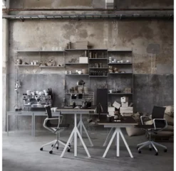 Table Murale Pliante - Gris -Magasin De Meubles Pour Enfants table murale pliante grey string 3 1264x1234