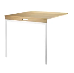 Table Murale Pliante - Chêne / Blanc