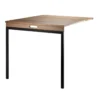 Table Murale Pliante - Noyer / Noir