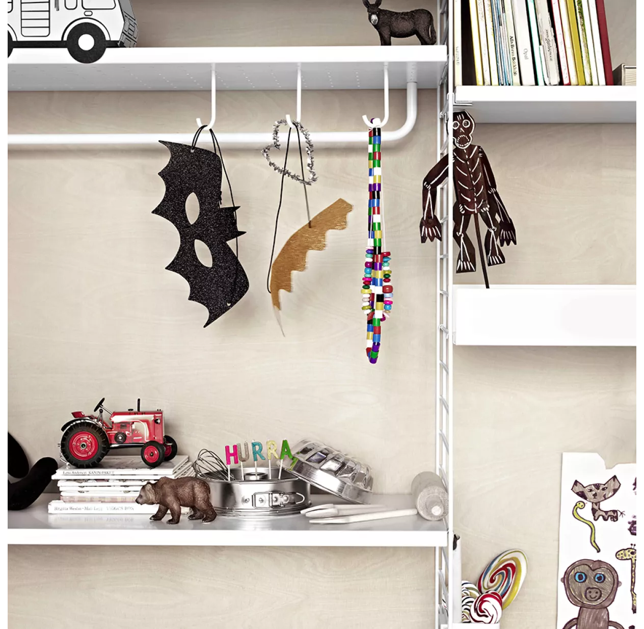 Tige 30 Cm Pour étagère En Métal - Blanc 4 Tige 30 Cm Pour étagère En Métal - Blanc – Image 2