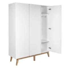 Armoire 3 Portes Trendy - Blanc -Magasin De Meubles Pour Enfants trendy blanc armoire 3 portes quax 3 1264x1234